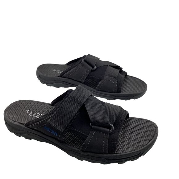 Rockport‎ Womens Trail Technique Velcro Slide Size 8 Black Adjustable - Picture 3 of 6